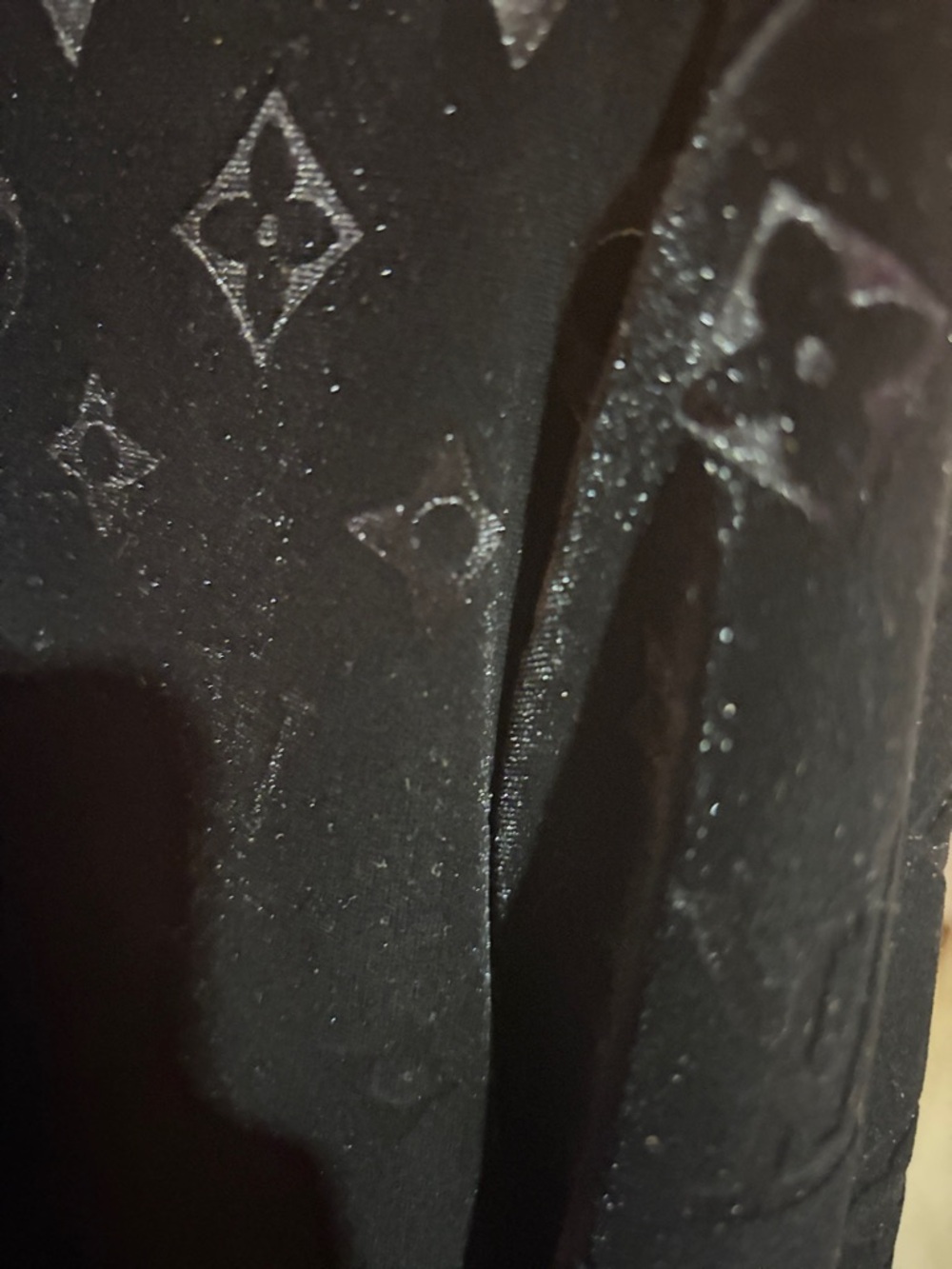 Louis Vuitton Black Velvet Monogram Zip Jacket with pants - Picture 6 of 13